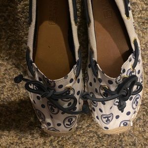 Sperry top sider nautical slip on boat shoe